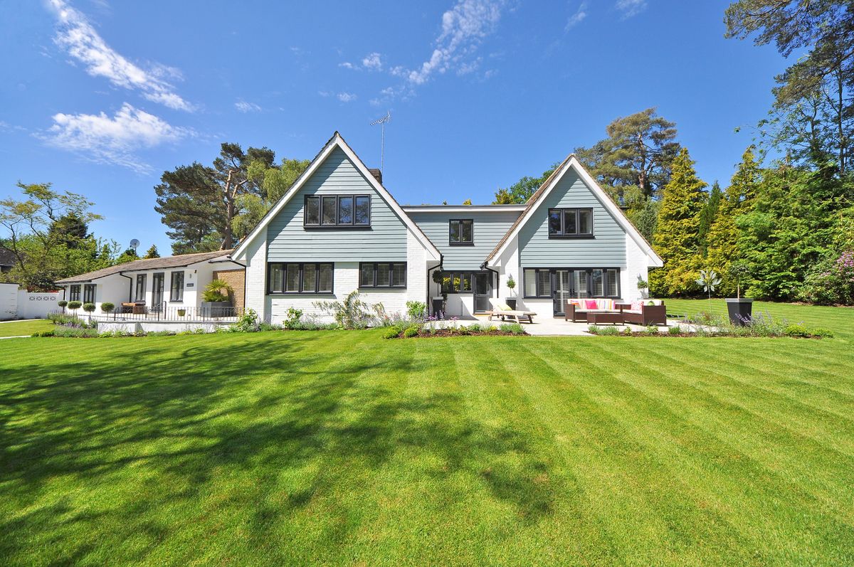 Well-kept home with green lawn